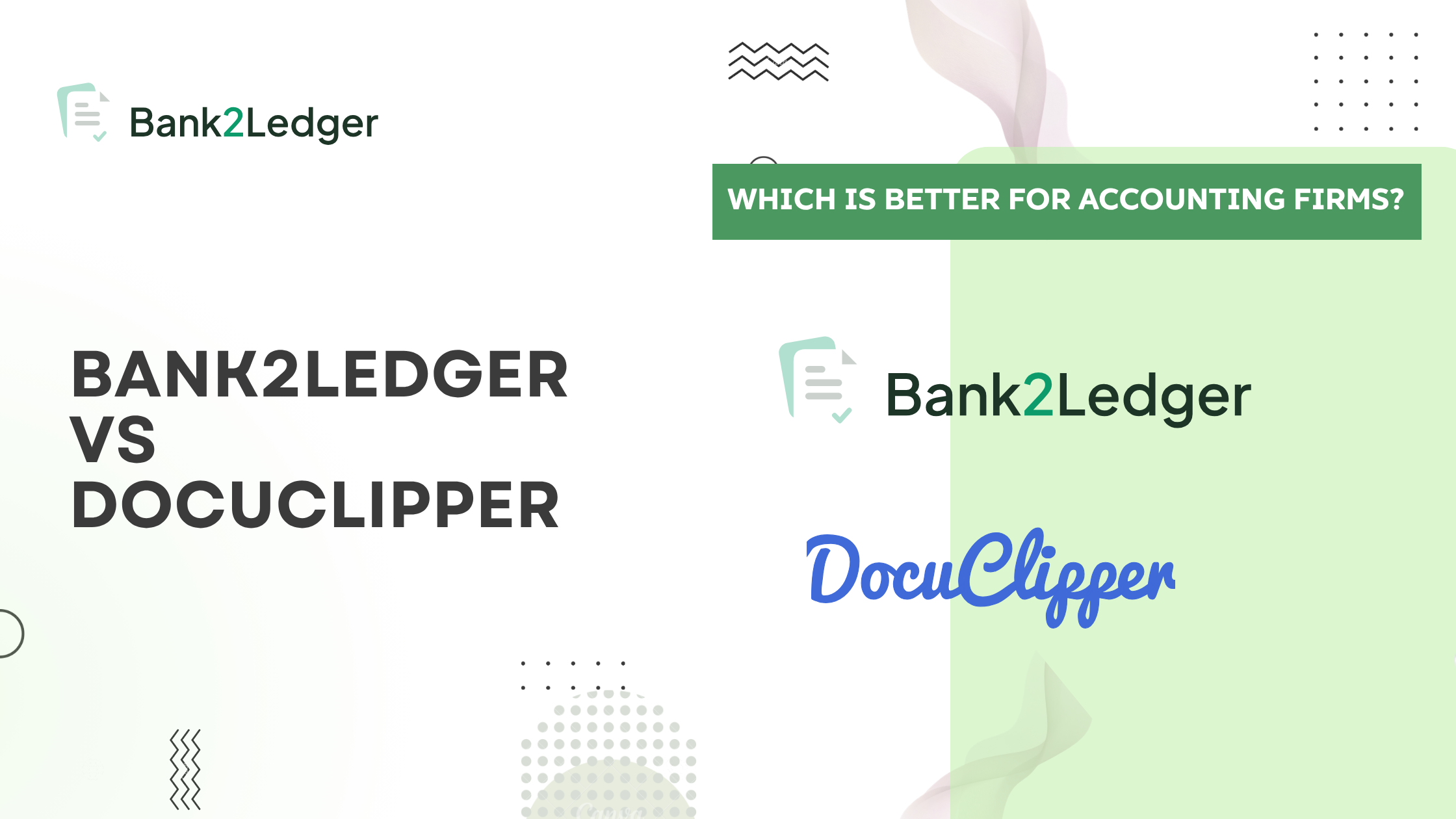 Bank2Ledger vs DocuClipper